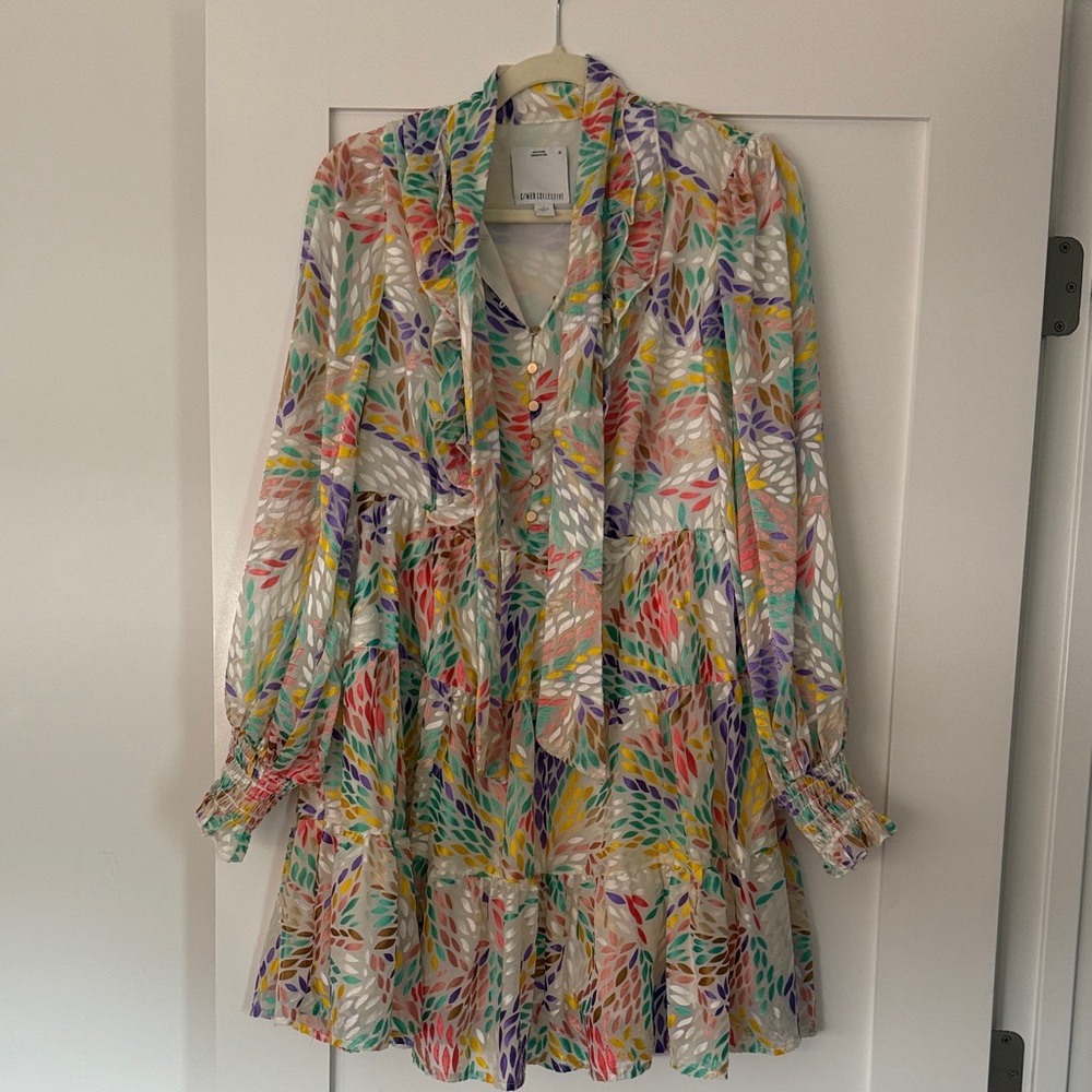 C/MEO COLLECTIVE Velvet Detail Dress